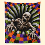 Custom Halloween Skeleton Gifts - Personalized Blanket