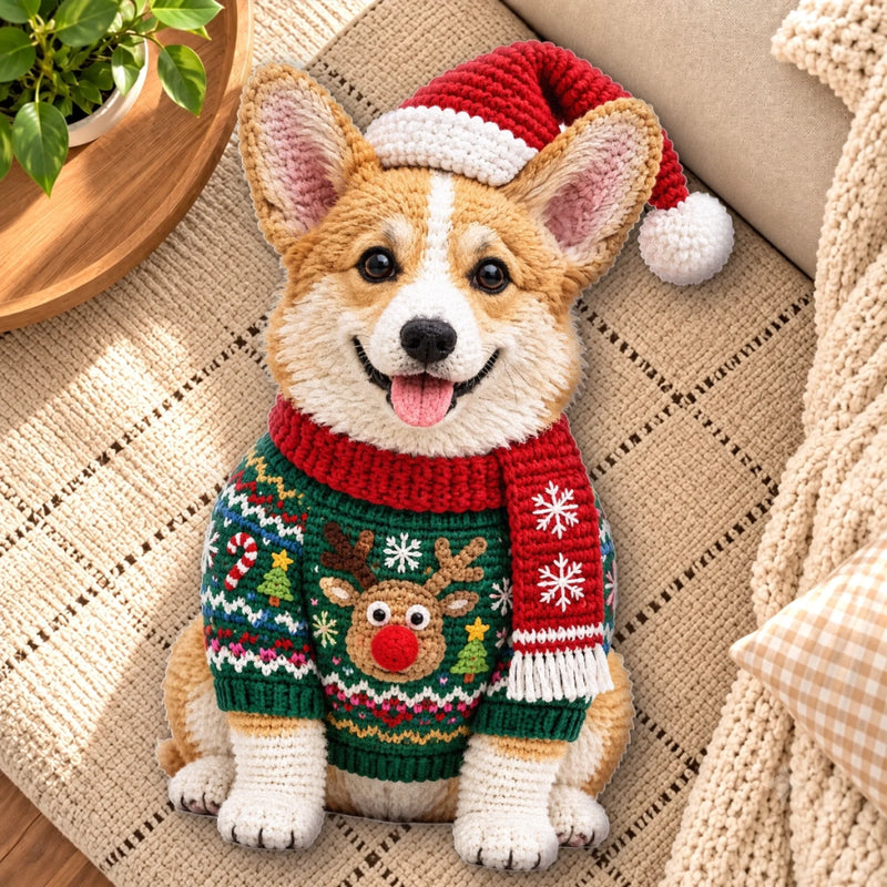 Custom Photo Christmas Pet Gifts - Personalized Shaped Pillow