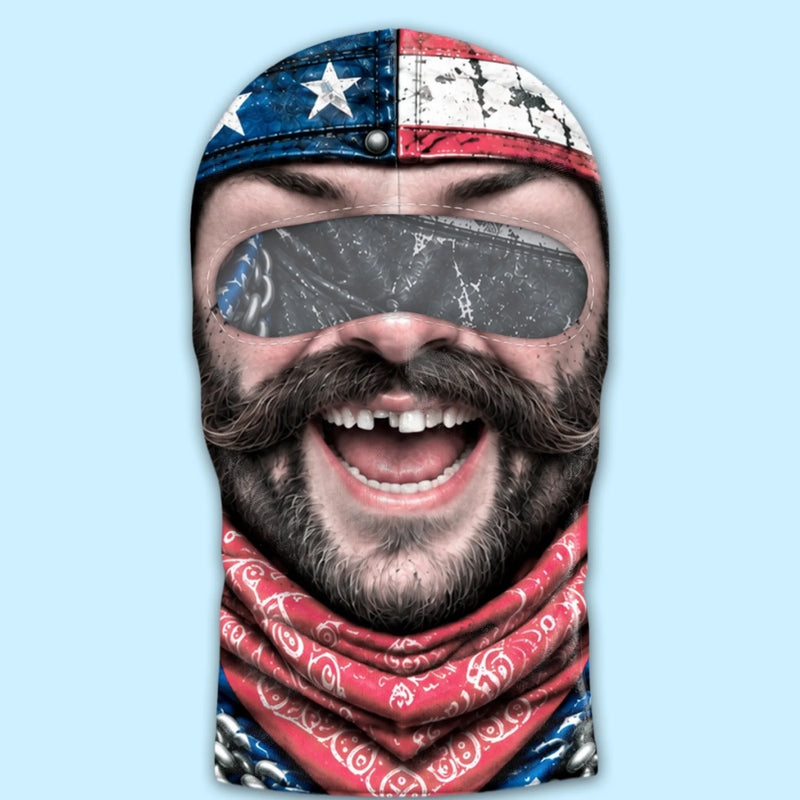 Custom Skull Biker Gifts - Personalized Ski Mask