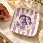 Custom Photo Jewelry Dish - Personalized Birthday Gifts For Wife, Daughter, Besties, Sisters - A Love Like No Other