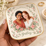 Custom Photo Jewelry Dish - Personalized Birthday Gifts For Wife, Daughter, Besties, Sisters