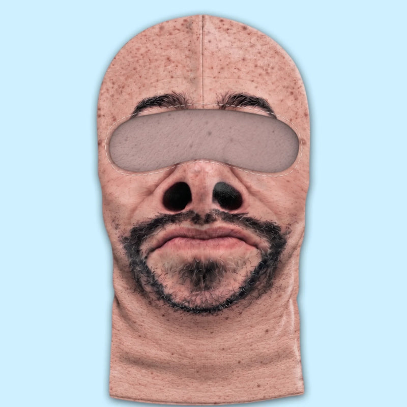 Custom Realistic Funny Face Novelty Gifts - Personalized Ski Mask
