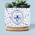 Custom Photo Home Decor Ceramic Plant Pot - Personalized Birthday Gifts For Dog Cat Lovers, Dog Dad And Mom, Cat Owners