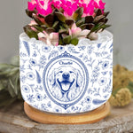 Custom Photo Home Decor Ceramic Plant Pot - Personalized Birthday Gifts For Dog Cat Lovers, Dog Dad And Mom, Cat Owners