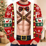 Custom Festive Elf Costume Christmas Gifts - Personalized Ugly Sweatshirt