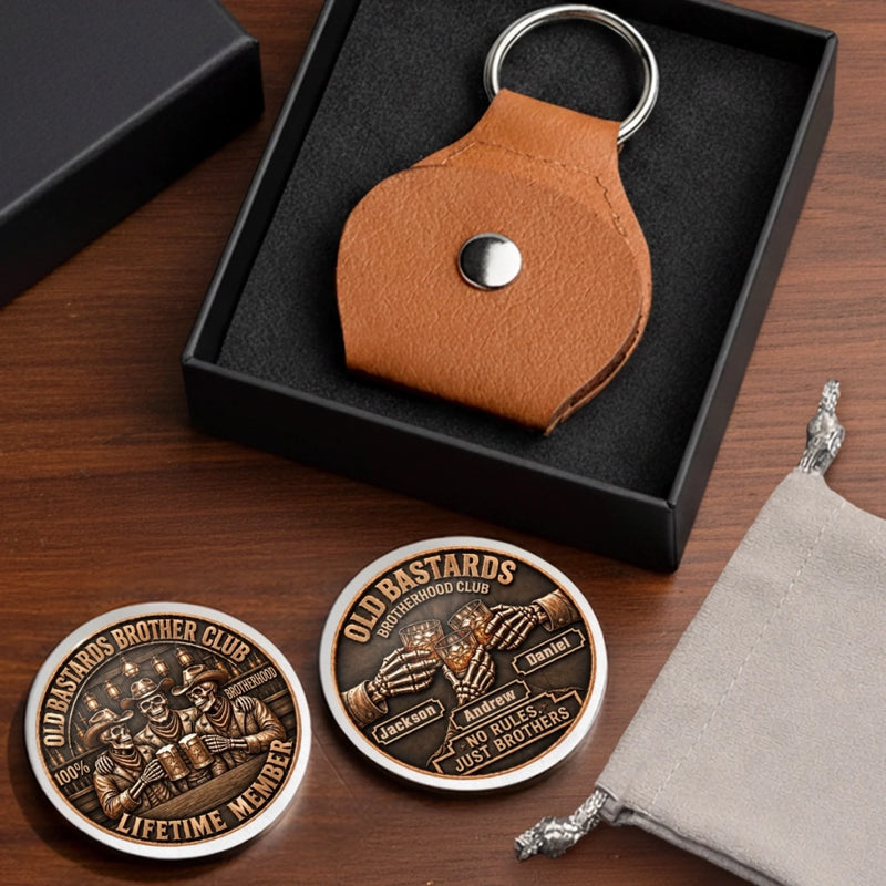 Custom Skeleton Brotherhood Club Brothers Gifts - Personalized Pocket Hug