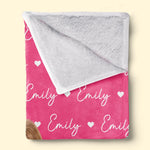 Custom Photo Kids Name Gifts - Personalized Blanket