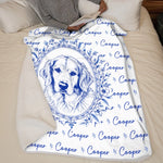Custom Photo Pet Portrait Memorial Sympathy Gifts For Dog Cat Lovers - Personalized Blanket