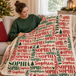 Custom Name Christmas Gifts - Personalized Blanket