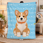Custom Photo Crochet Doll Pet Gifts For Dog And Cat Lovers - Personalized Blanket