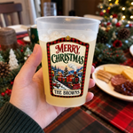 Custom Merry Christmas Family Gifts - Personalized Plastic Cups