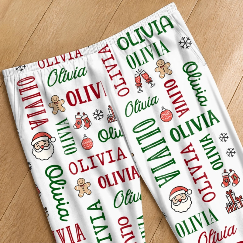Custom Christmas Name Family Gifts - Personalized Pajamas
