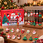 24 Days Christmas Countdown Gifts -  Keychain Advent Calendar