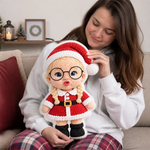 Custom Photo Christmas Family Gifts - Personalized Shaped Pillow