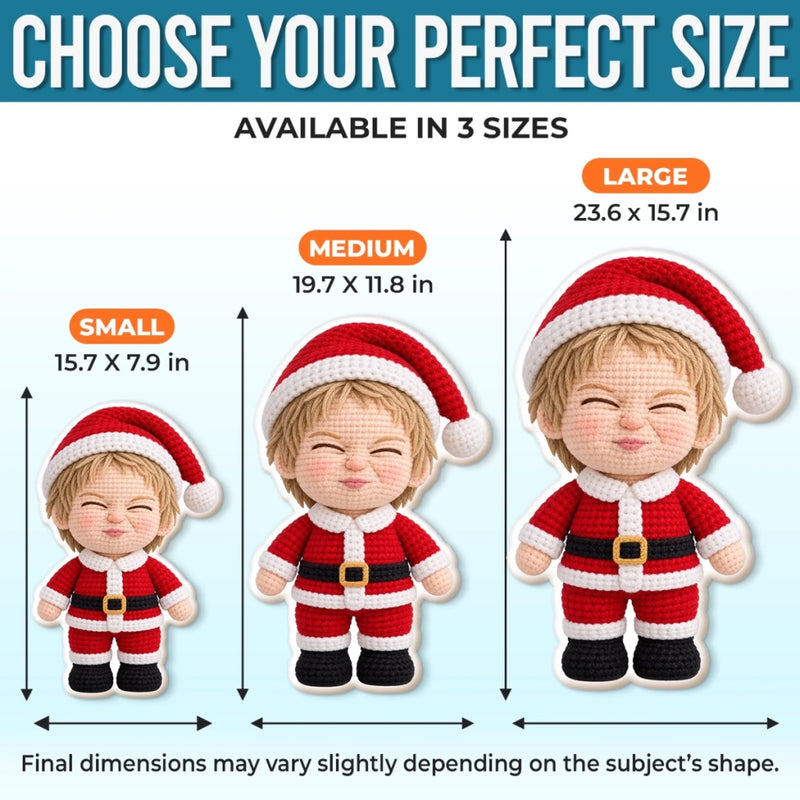 Custom Photo Christmas Family Gifts - Personalized Shaped Pillow