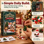 Christmas Building Toy Kids Gifts - Brick Ornament Advent Calendar