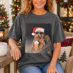 Custom Photo Christmas Dog Lover Gifts - Personalized Comfort T-Shirt