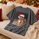 Custom Photo Christmas Dog Lover Gifts - Personalized Comfort T-Shirt