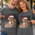 Custom Photo Christmas Dog Lover Gifts - Personalized Comfort T-Shirt