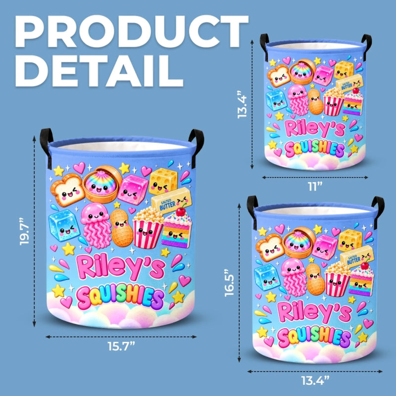 Custom Squishies Kids Gifts - Personalized Laundry Basket