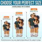 Custom Photo Couple Portrait Gifts - Personalized Shaped Pillow