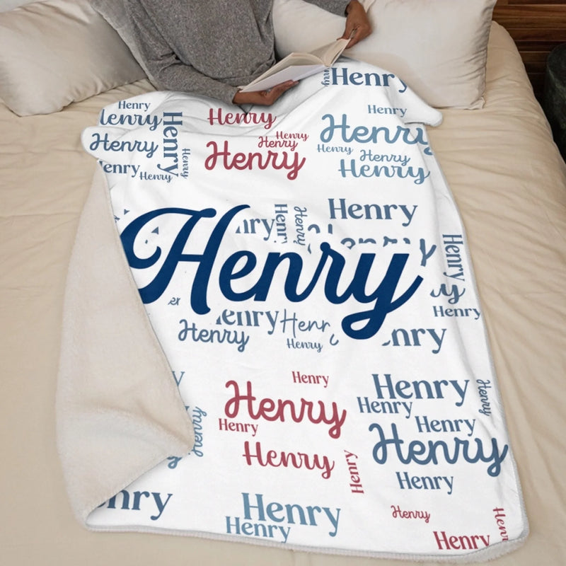 Custom Name Gifts for Kids - Personalized Blanket