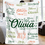 Custom Name Gifts for Kids - Personalized Blanket