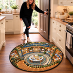 Custom Baking Haven Kitchen Decor Gifts For Bakers - Personalized Quilted Round Mat