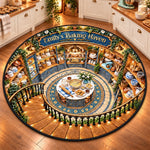 Custom Baking Haven Kitchen Decor Gifts For Bakers - Personalized Quilted Round Mat