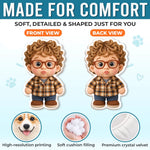 Custom Photo Crochet-Style Kids Gifts - Personalized Shaped Pillow