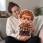 Custom Photo Crochet-Style Kids Gifts - Personalized Shaped Pillow
