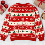 Custom Name Funny Christmas Sibling Gifts for Kids - Personalized Ugly Sweatshirt