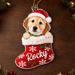 Custom Pet Photo Christmas Gifts For Pet Lovers - Personalized Acrylic Ornament