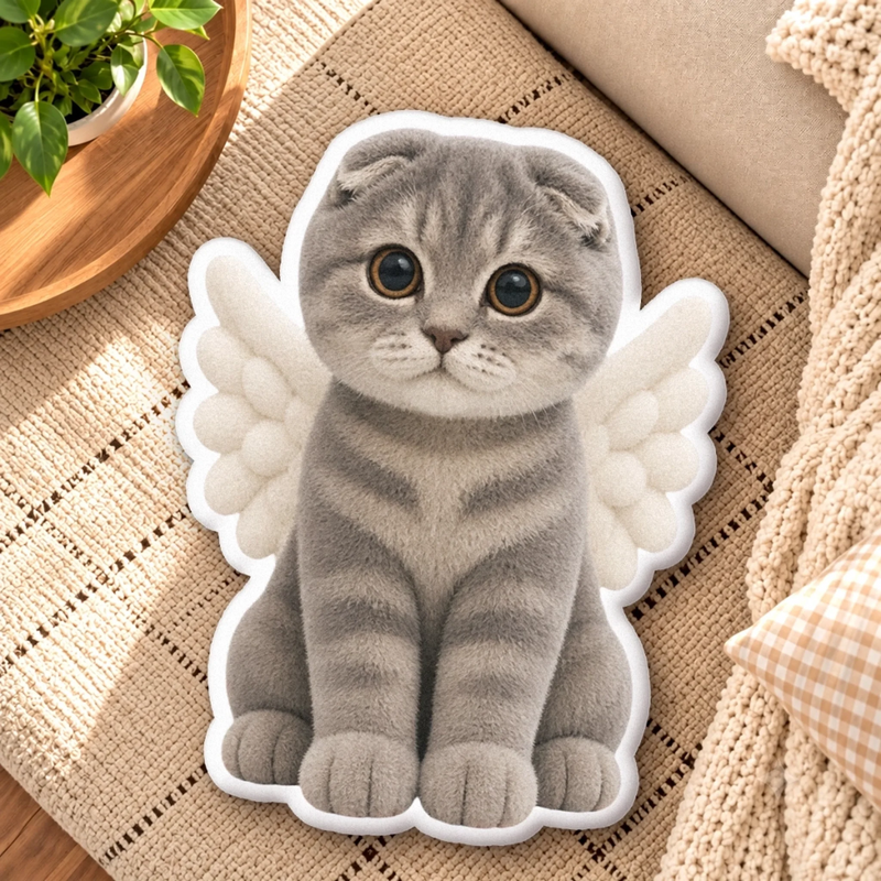 Custom Photo Angel Wings Pet Gifts - Personalized Shaped Pillow