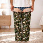 Custom Name Deer Camo Gifts for Men - Personalized Pajama Pants
