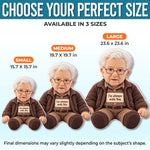 Custom Photo Grandma Gifts - Personalized Shaped Pillow