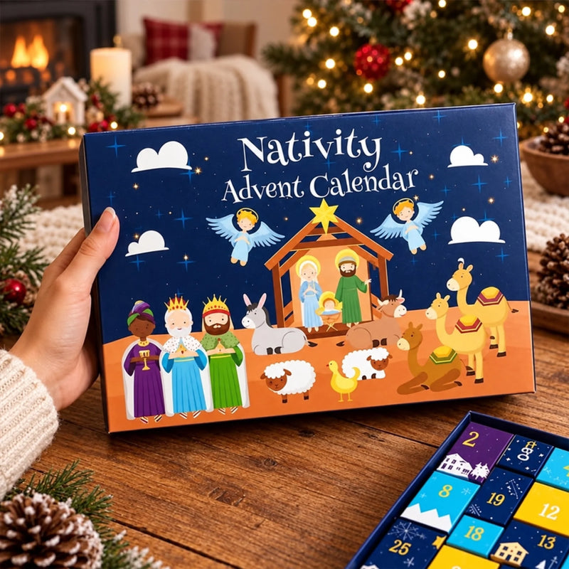 Custom Nativity Christmas Countdown - Personalized Nativity Advent Calendar