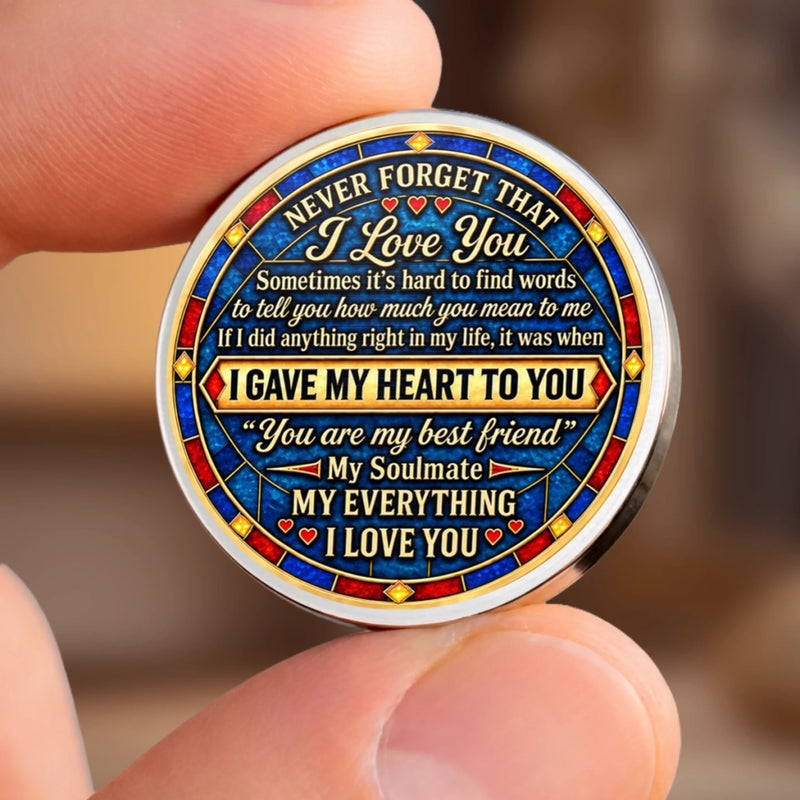 Custom Never Forget That I Love You Wife Gifts - Personalized Pocket Hug
