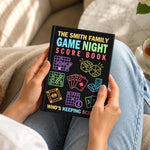 Custom Family Game Night Score Book - Personalized Hardcover Journal