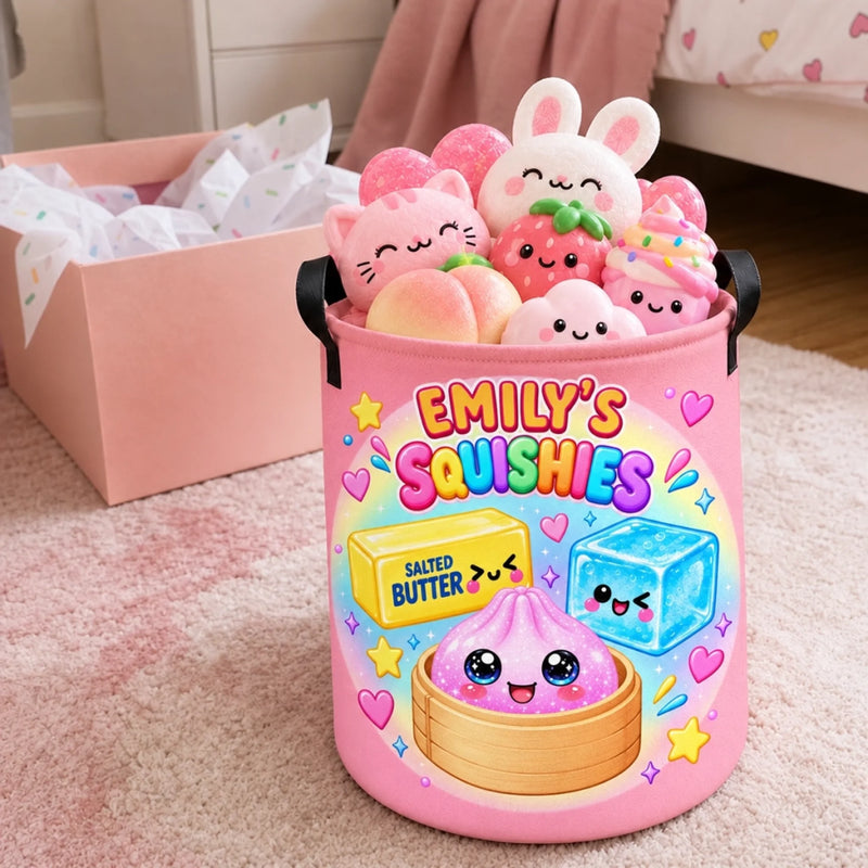 Custom Dumpling Squishy Gifts For Kids - Personalized Laundry Basket