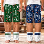 Custom Name And Number Football Gifts For Men - Personalized Pajama Pants