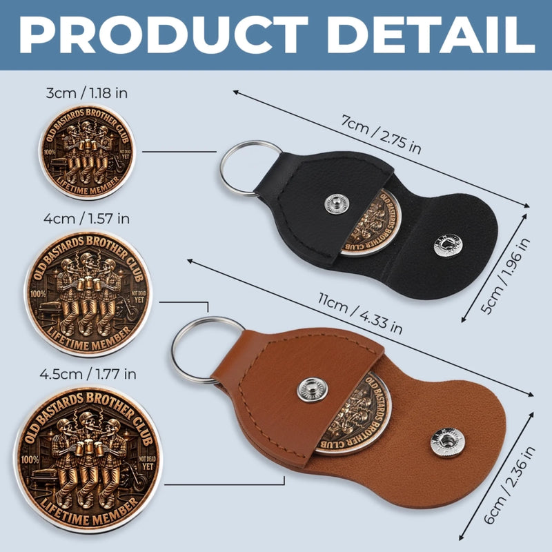 Custom Name Old Bastards Brother Club Gifts for Brothers - Personalized Pocket Hug
