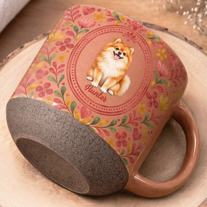 Custom Pet Photo Portrait Gifts For Animal Lovers - Personalized Pottery Mug
