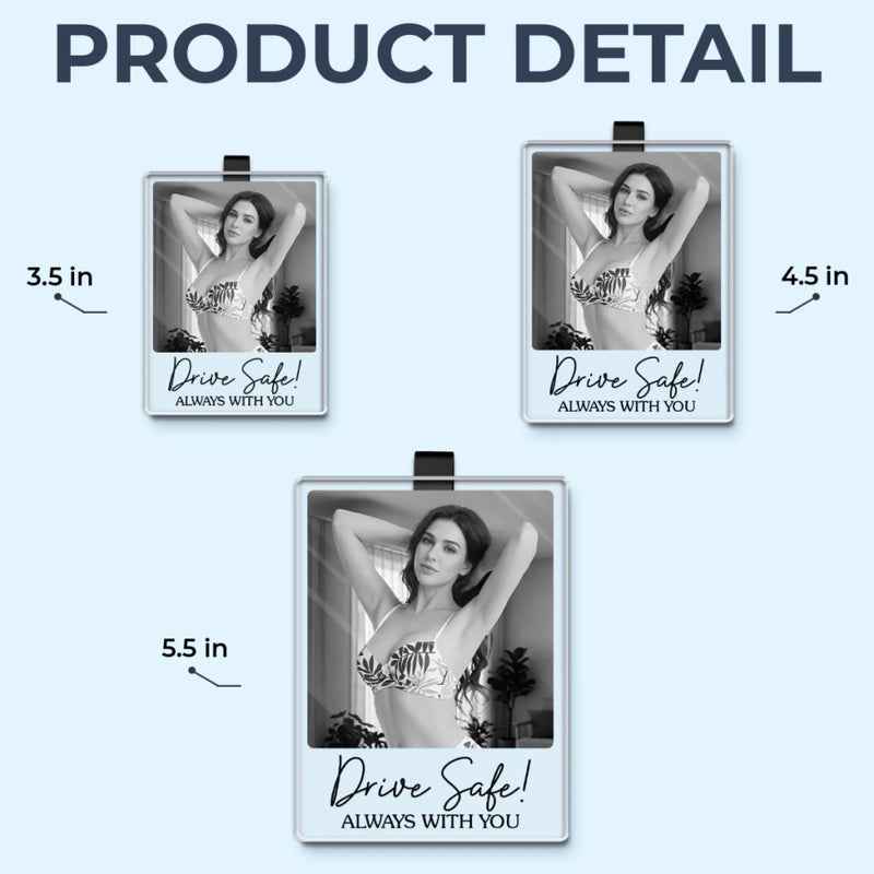 Custom Photo Drive Safe Couple Gifts - Personalized Car Visor Clip