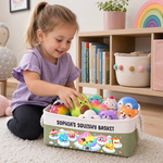 Custom Name Squishy Toy Gifts for Kids - Personalized Storage Basket