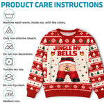 Custom Funny Naughty Jingle My Bells Christmas Gifts for Men - Personalized Ugly Sweater