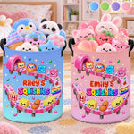 Custom Name Sweet Treat Squishy Gifts for Kids - Personalized Laundry Basket