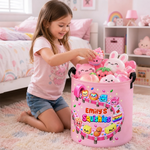 Custom Name Sweet Treat Squishy Gifts for Kids - Personalized Laundry Basket