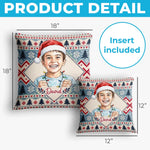 Custom Photo Name Christmas Gifts for Kids - Personalized Pillow