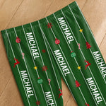 Custom Name Striped Christmas Pajama Gifts for Families - Personalized Pajamas Pants